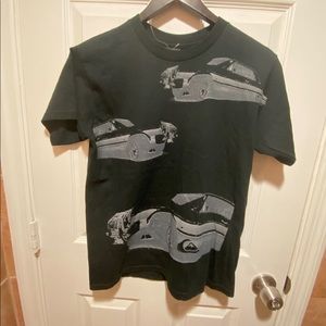 Black and white car shirt